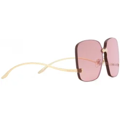Gucci - Square Frame Rimless Sunglasses - Oro - Gucci Eyewear - Avvenice