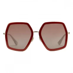 Gucci - Square Oversize Acetate Sunglasses - Pink - Gucci Eyewear - Avvenice