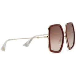 Gucci - Square Oversize Acetate Sunglasses - Pink - Gucci Eyewear - Avvenice