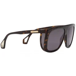 Gucci - Square Sunglasses with Side Protections - Shiny Turtle Amber - Gucci Eyewear - Avvenice