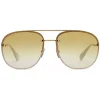 Gucci - Squared Metal Sunglasses - Gold with Pink and White Toe - Gucci Eyewear - Avvenice