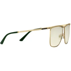 Gucci - Square-Frame Sunglasses - Gold - Gucci Eyewear - Avvenice