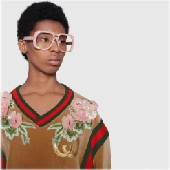 Gucci - Sunglasses Gucci-Dapper Dan - Pink - Gucci Eyewear - Avvenice