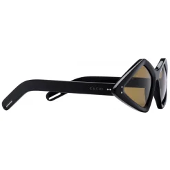 Gucci - Sunglasses with Diamond Frame - Glossy Black - Gucci Eyewear - Avvenice