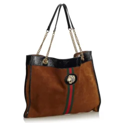 Gucci Vintage - 2018 Large Rajah Tote Bag - Brown - Leather Handbag - Luxury High Quality - Avvenice