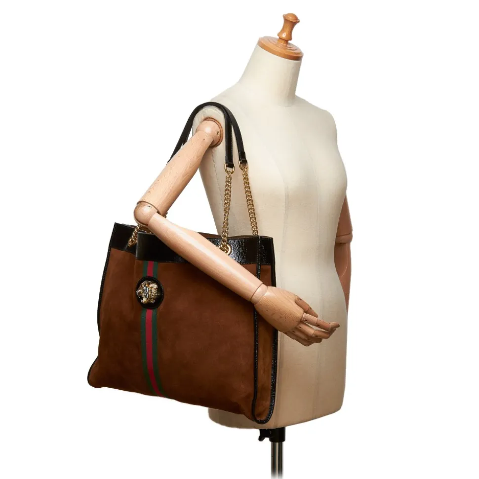 Gucci Vintage - 2018 Large Rajah Tote Bag - Brown - Leather Handbag - Luxury High Quality - Avvenice