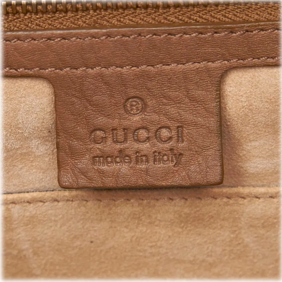 Gucci Vintage - 1973 Leather Shoulder Bag - Brown - Leather Handbag - Luxury High Quality - Avvenice