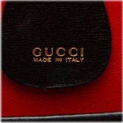 Gucci Vintage - Bamboo Leather Bag - Black - Leather Handbag - Luxury High Quality - Avvenice