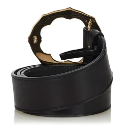 Gucci Vintage - Bamboo Leather Belt - Black - Leather Belt - Luxury High Quality - Avvenice