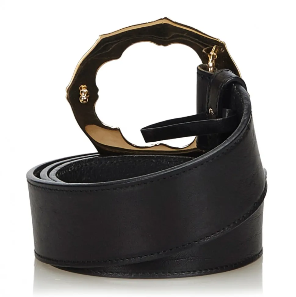 Gucci Vintage - Bamboo Leather Belt - Black - Leather Belt - Luxury High Quality - Avvenice