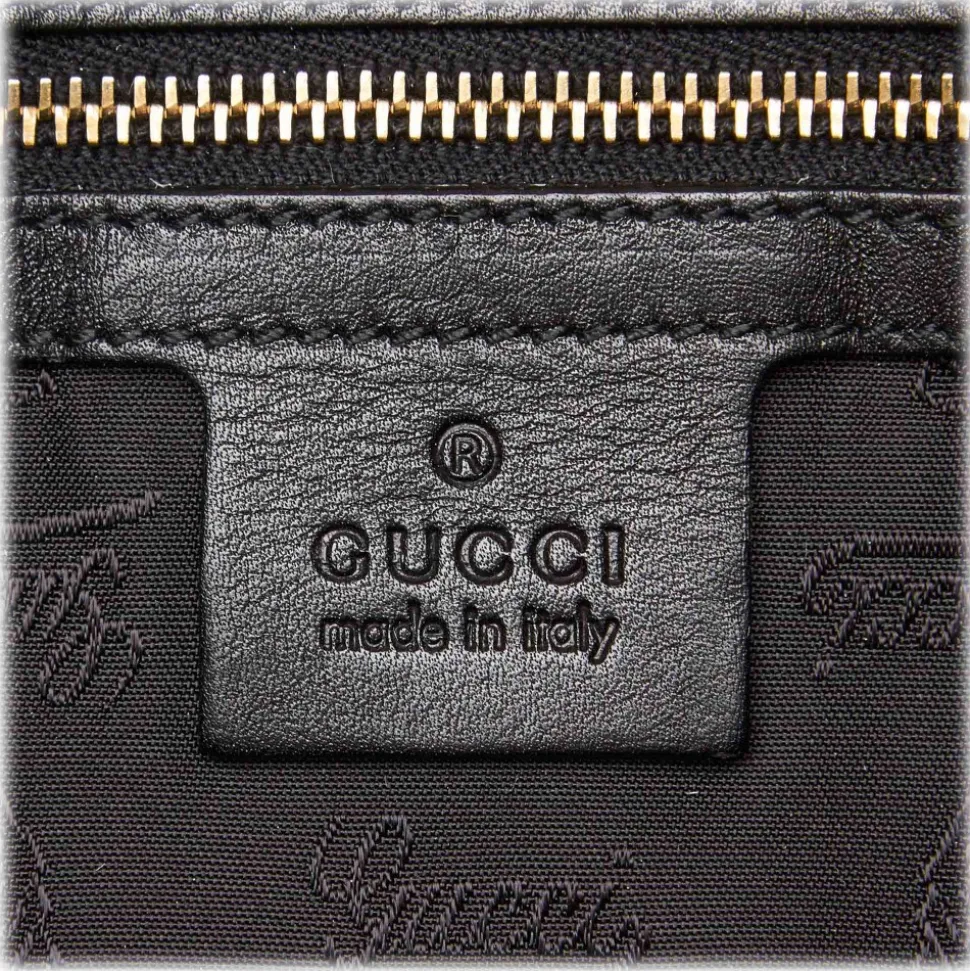 Gucci Vintage - Bamboo Patent Leather Indy Satchel Bag - Black - Leather Handbag - Luxury High Quality - Avvenice