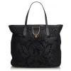 Gucci Vintage - Brocade Leather Stirrup Tote Bag - Black - Leather Handbag - Luxury High Quality - Avvenice