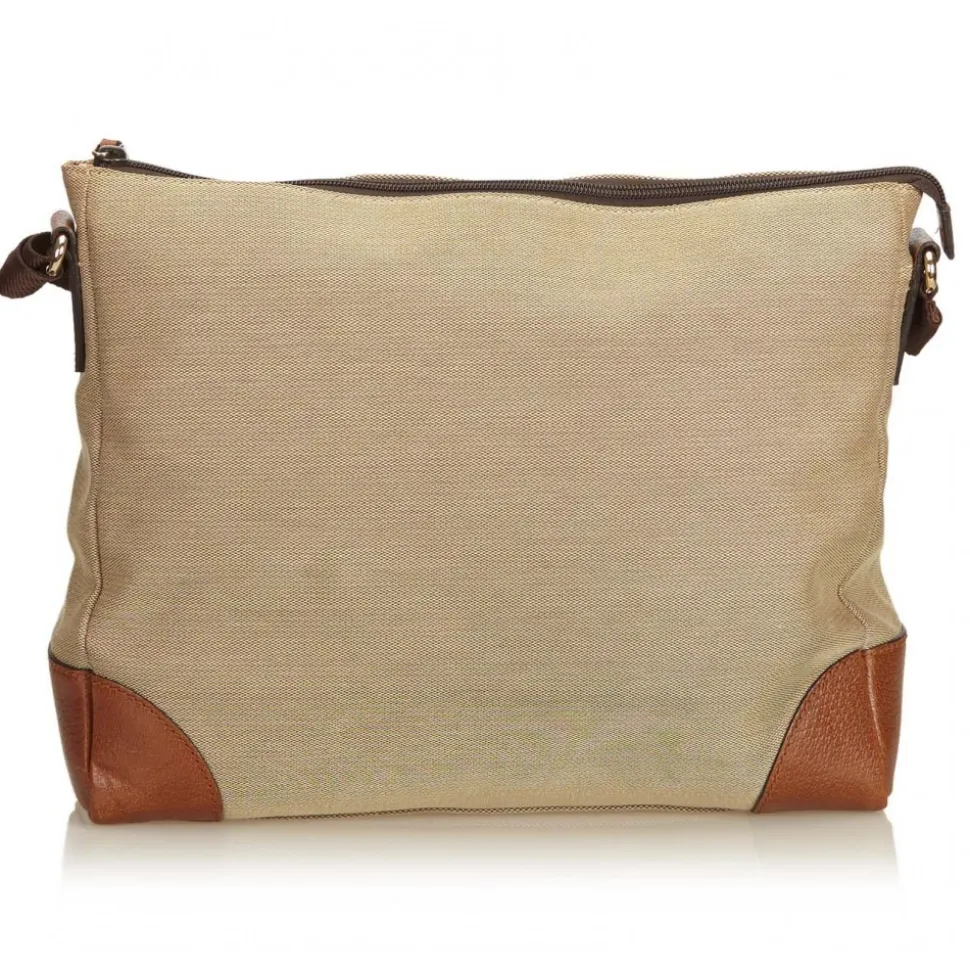 Gucci Vintage - Canvas Crossbody Bag - Brown - Leather Handbag - Luxury High Quality - Avvenice