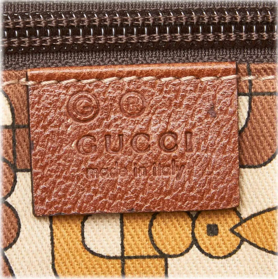 Gucci Vintage - Canvas Crossbody Bag - Brown - Leather Handbag - Luxury High Quality - Avvenice