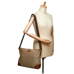 Gucci Vintage - Canvas Crossbody Bag - Brown - Leather Handbag - Luxury High Quality - Avvenice