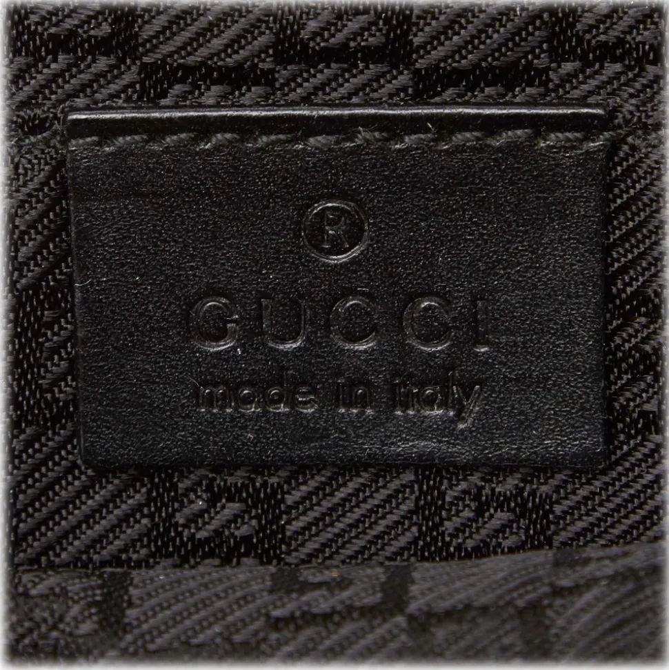 Gucci Vintage - Canvas Crossbody Bag - Black - Leather Handbag - Luxury High Quality - Avvenice