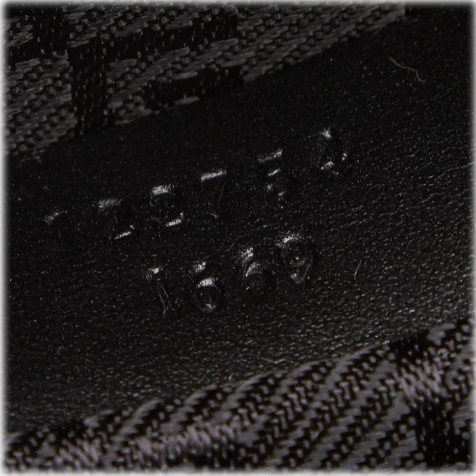 Gucci Vintage - Canvas Crossbody Bag - Black - Leather Handbag - Luxury High Quality - Avvenice