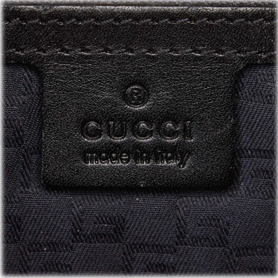 Gucci Vintage - Canvas Reins Hobo Bag - Black - Leather Handbag - Luxury High Quality - Avvenice