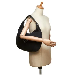 Gucci Vintage - Canvas Reins Hobo Bag - Black - Leather Handbag - Luxury High Quality - Avvenice