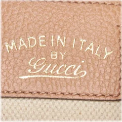 Gucci Vintage - Canvas Swing Tote Bag - Ivory Brown - Leather Handbag - Luxury High Quality - Avvenice