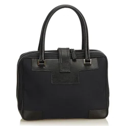 Gucci Vintage - Canvas Tote Bag - Black - Leather Handbag - Luxury High Quality - Avvenice