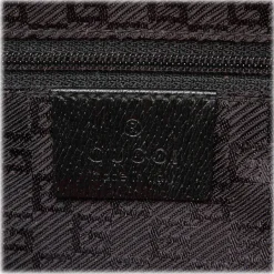 Gucci Vintage - Canvas Tote Bag - Black - Leather Handbag - Luxury High Quality - Avvenice