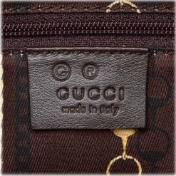 Gucci Vintage - Canvas Tote Bag - Brown - Leather Handbag - Luxury High Quality - Avvenice