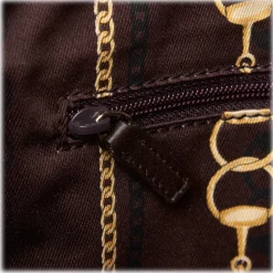 Gucci Vintage - Canvas Tote Bag - Brown - Leather Handbag - Luxury High Quality - Avvenice