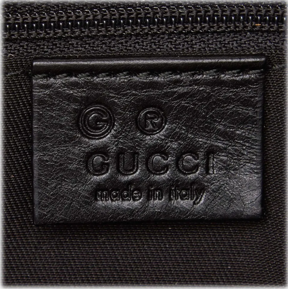 Gucci Vintage - Coated Canvas Tote Bag - Black - Leather Handbag - Luxury High Quality - Avvenice