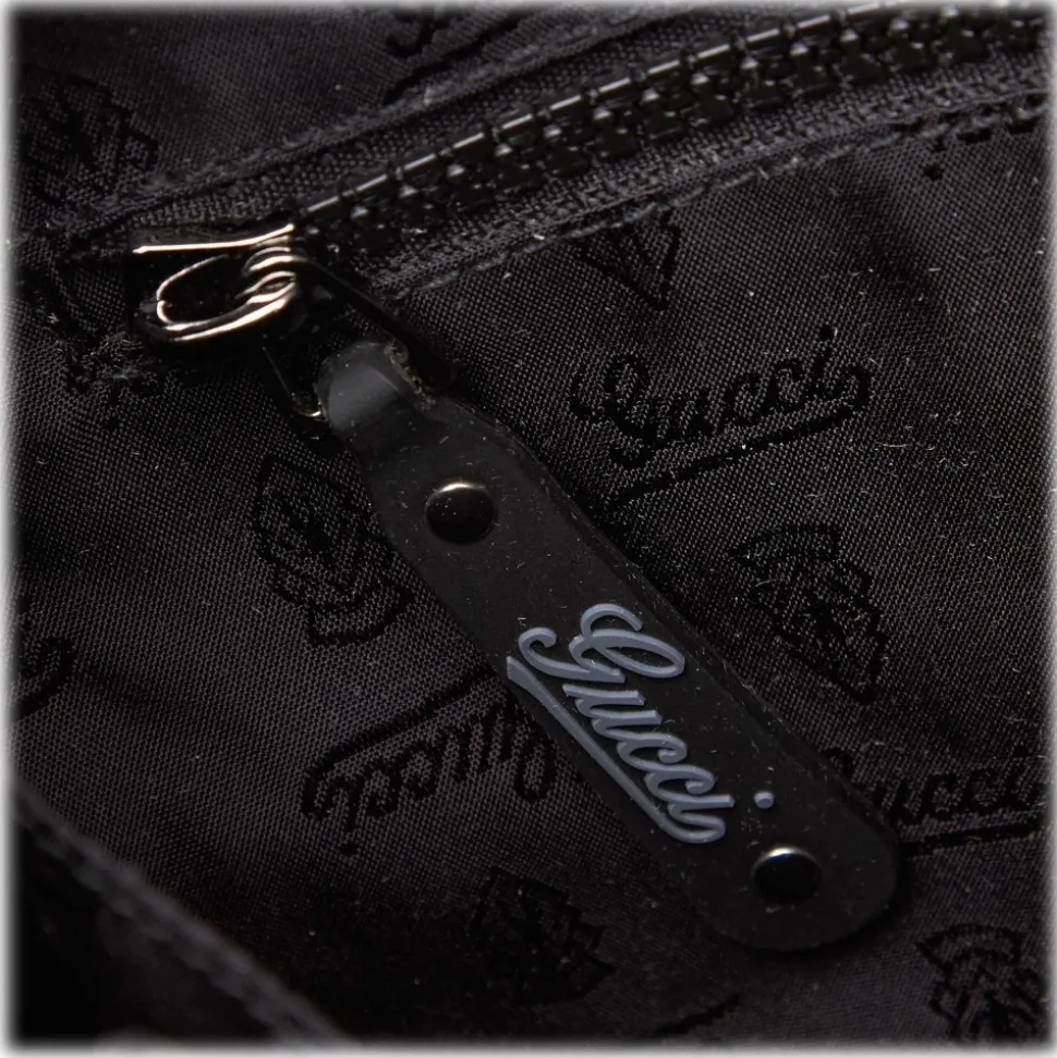 Gucci Vintage - Coated Canvas Crossbody Bag - Black - Leather Handbag - Luxury High Quality - Avvenice