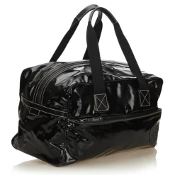 Gucci Vintage - Coated Canvas Travel Bag - Black - Leather Handbag - Luxury High Quality - Avvenice