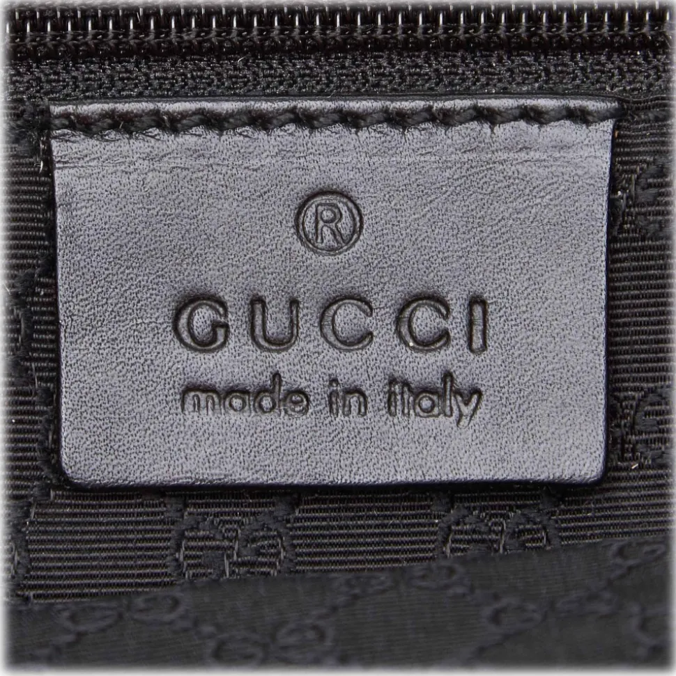 Gucci Vintage - Denim Camera Bag - Black - Leather Handbag - Luxury High Quality - Avvenice
