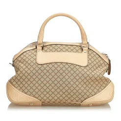 Gucci Vintage - Diamante Horsebit Catherine Satchel Bag - Brown - Leather Handbag - Luxury High Quality - Avvenice