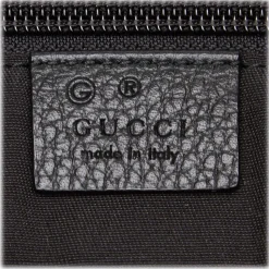 Gucci Vintage - Diamante Jacquard Travel Bag - Black Brown - Leather Handbag - Luxury High Quality - Avvenice