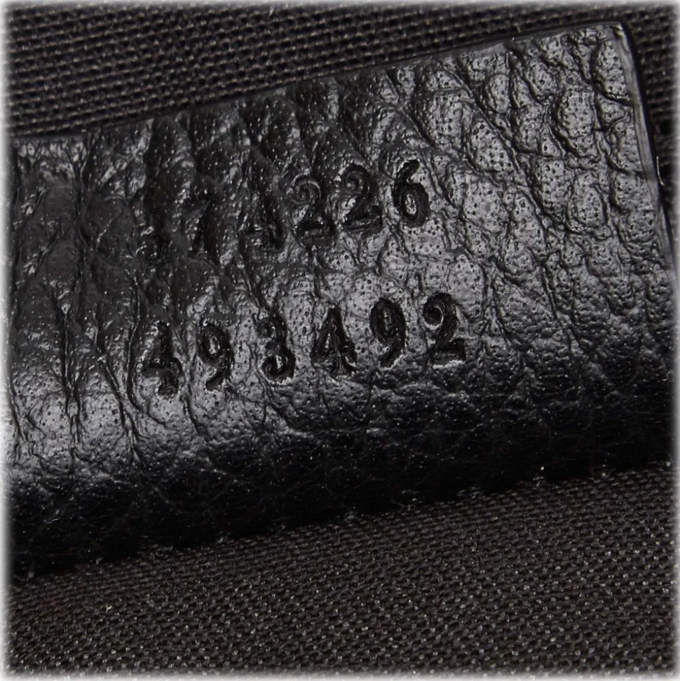 Gucci Vintage - Diamante Jacquard Travel Bag - Black Brown - Leather Handbag - Luxury High Quality - Avvenice