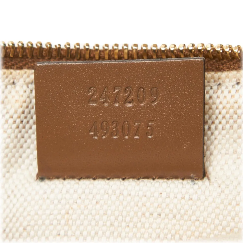 Gucci Vintage - Diamante Jacquard Tote Bag - Brown - Leather Handbag - Luxury High Quality - Avvenice