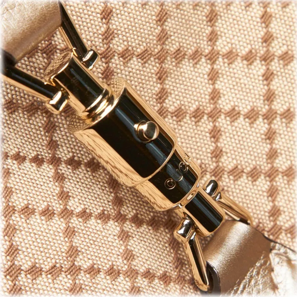 Gucci Vintage - Diamante New Jackie Tassel Satchel Bag - Brown - Leather Handbag - Luxury High Quality - Avvenice