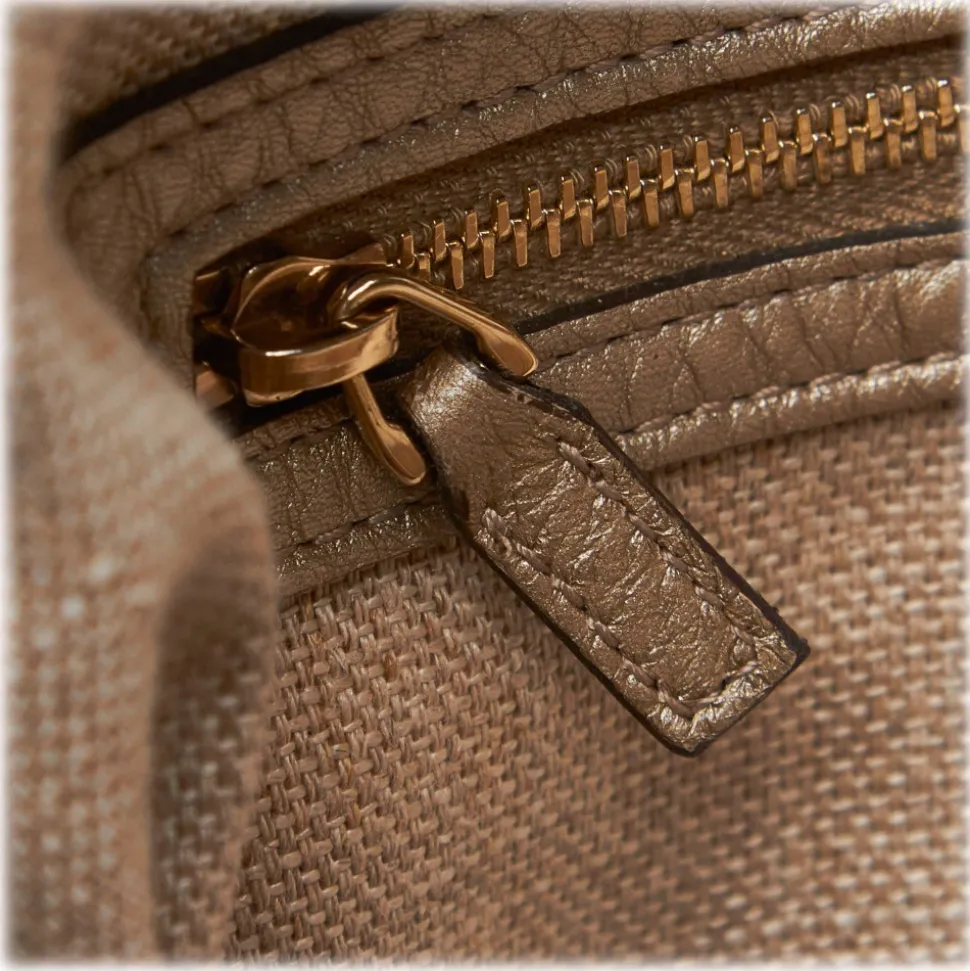 Gucci Vintage - Diamante New Jackie Tassel Satchel Bag - Brown - Leather Handbag - Luxury High Quality - Avvenice