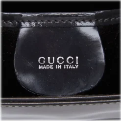 Gucci Vintage - Double G Patent Leather Handbag Bag - Black - Leather Handbag - Luxury High Quality - Avvenice