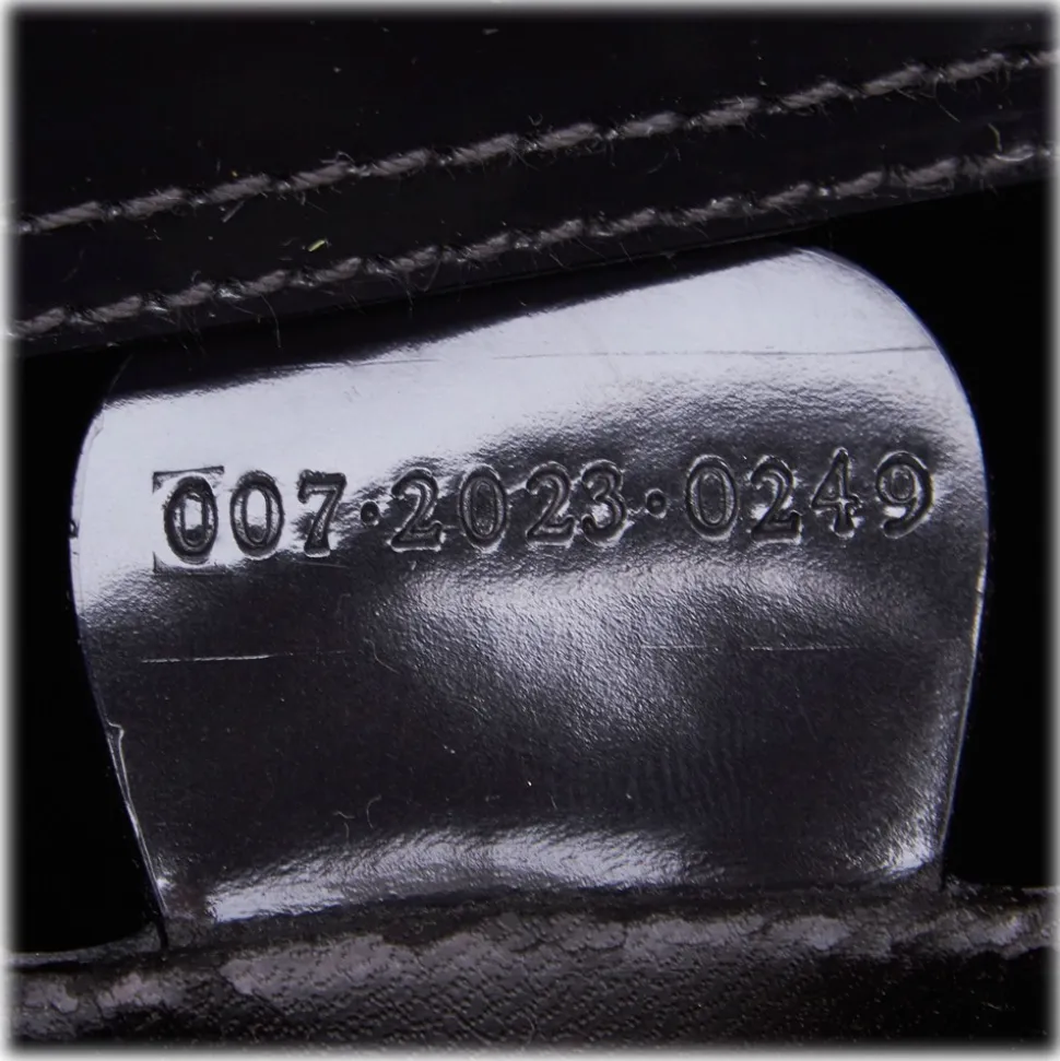 Gucci Vintage - Double G Patent Leather Handbag Bag - Black - Leather Handbag - Luxury High Quality - Avvenice