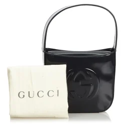 Gucci Vintage - Double G Patent Leather Handbag Bag - Black - Leather Handbag - Luxury High Quality - Avvenice