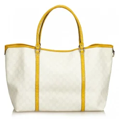 Gucci Vintage - Embellished Guccissima Tote Bag - White Ivory - Leather Handbag - Luxury High Quality - Avvenice