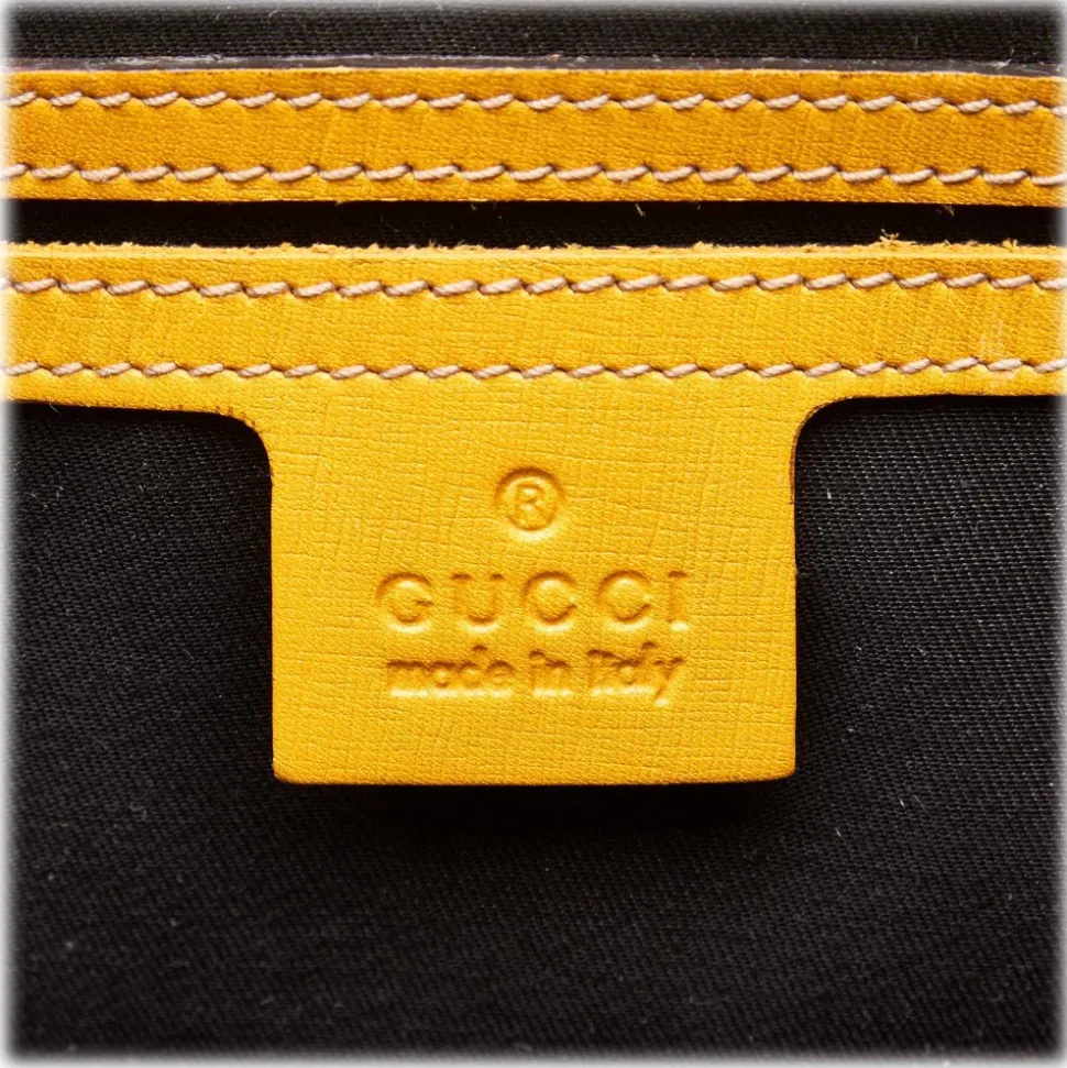 Gucci Vintage - Embellished Guccissima Tote Bag - White Ivory - Leather Handbag - Luxury High Quality - Avvenice