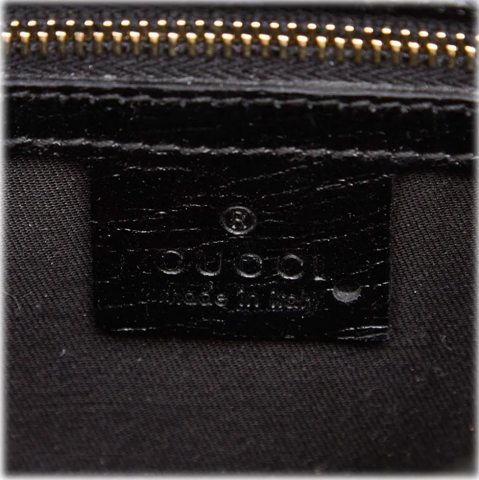 Gucci Vintage - GG Canvas Hasler Crossbody Bag - Black - Leather Handbag - Luxury High Quality - Avvenice