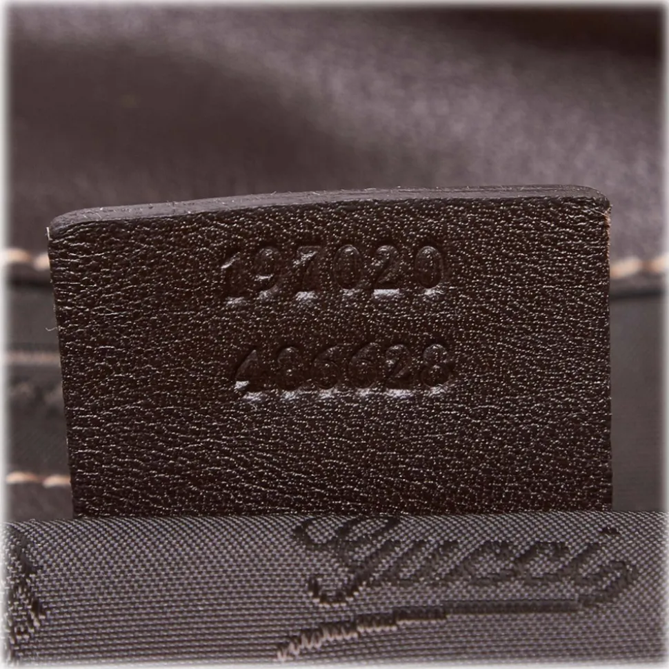 Gucci Vintage - GG Crystal Coated Canvas Hysteria Handbag Bag - Brown - Leather Handbag - Luxury High Quality - Avvenice