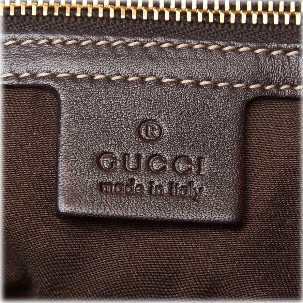 Gucci Vintage - GG Crystal Hysteria Handbag Bag - Brown - Leather Handbag - Luxury High Quality - Avvenice
