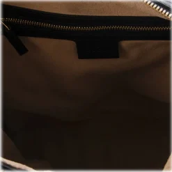 Gucci Vintage - GG Embossed Apollo Leather Shoulder Bag - Black - Leather Handbag - Luxury High Quality - Avvenice