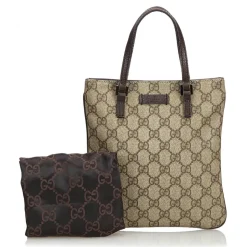 Gucci Vintage - GG Handbag Bag - Brown - Leather Handbag - Luxury High Quality - Avvenice