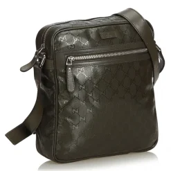 Gucci Vintage - GG Imprime Crossbody Bag - Brown - Leather Handbag - Luxury High Quality - Avvenice