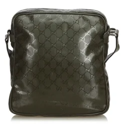 Gucci Vintage - GG Imprime Crossbody Bag - Brown - Leather Handbag - Luxury High Quality - Avvenice